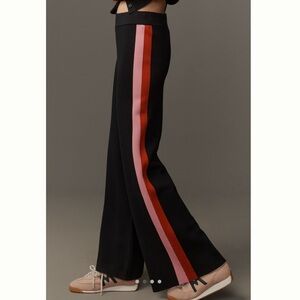 Maeve Side-Stripe Knit Track Pants